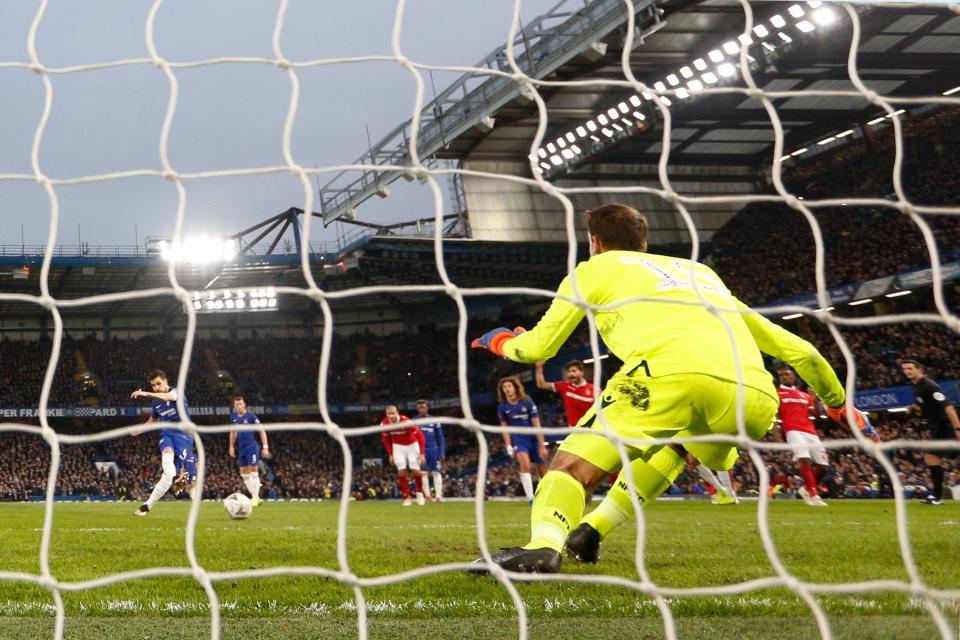  Fabregas missed the chance to ensure a perfect send off as his penalty was saved against Forest