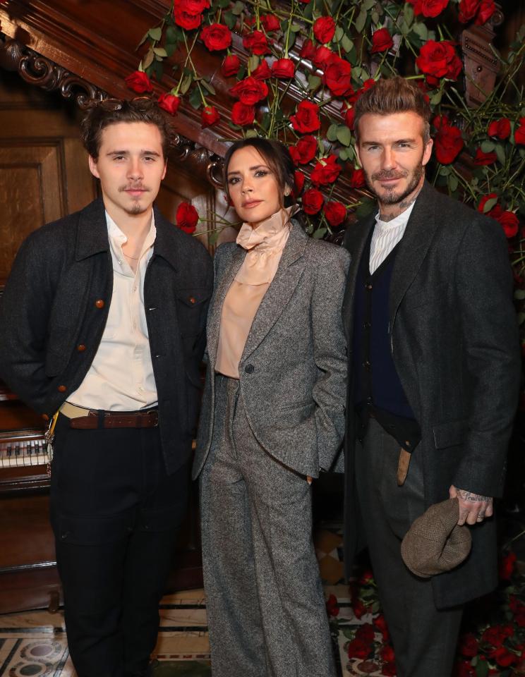  The Beckhams struck a powerful pose for the cameras