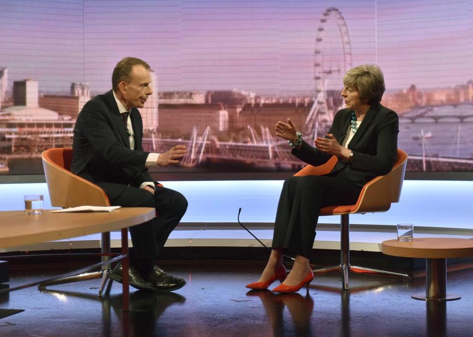  In an interview with the BBC’s Andrew Marr, the PM once more ruled out any talk of a ‘Plan B’ as she bids to get MPs to vote for her Brexit deal