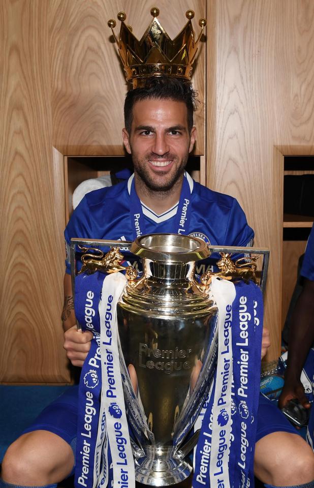  Fabregas won the 2016-17 Premier League title with Chelsea