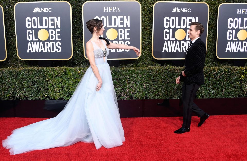  The tulle train on Alison's Vera Wang gown looks delicate and could have torn