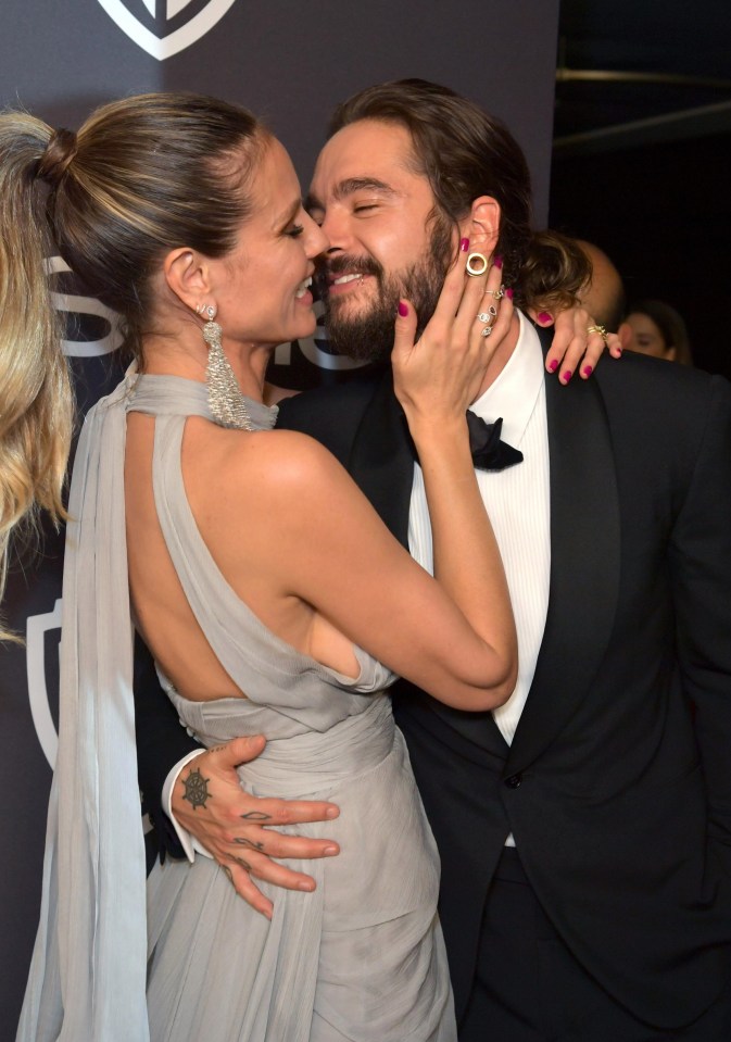 Newly-engaged Heidi Klum and fiance Tom Kaulitz looked head over heels