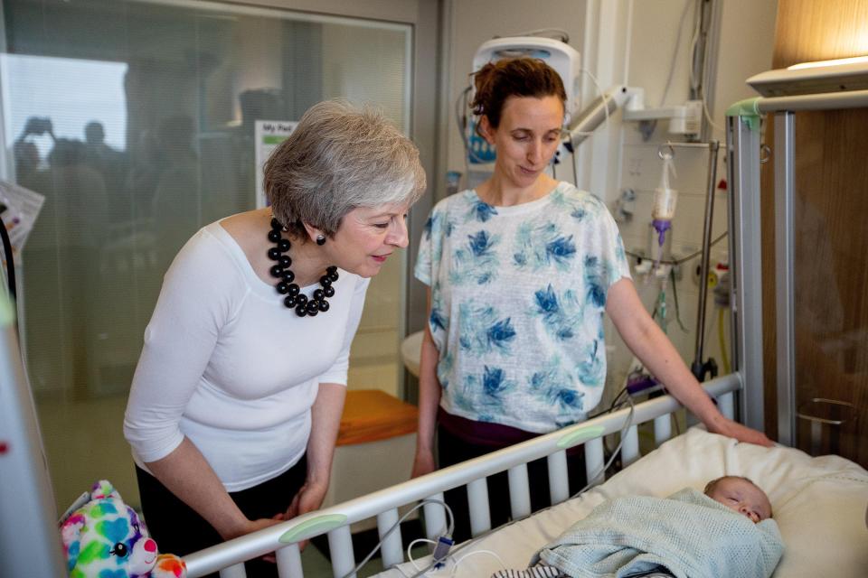  Theresa May announced the new NHS 10-year plan today at Alder Hey Children's Hospital in Liverpool - pledging a £20.5billion-a-year boost to the health service