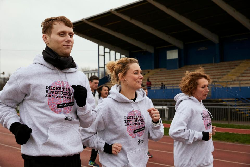  Jamie, who plays Jay in the BBC soap, teamed up with Kellie Shirley, Carly Wicks, and Jane, who stars as iconic barmaid Tracey, for a couple of laps