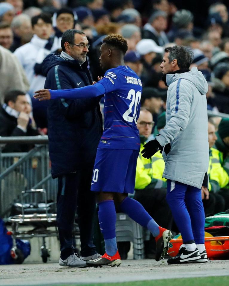  Sarri praised the young winger for ignoring the speculation to continue playing well for Chelsea