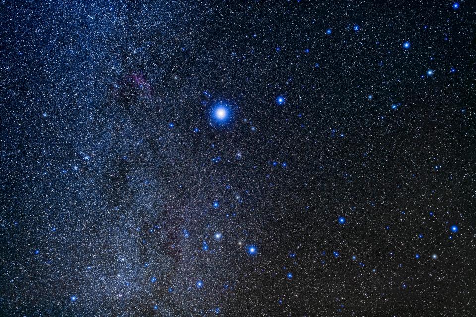  Sirius can be seen standing out in the night sky