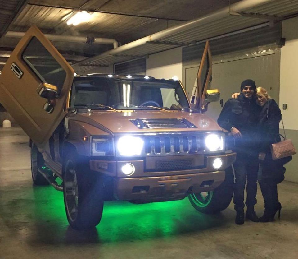  The couple also own a gold Hummer H2