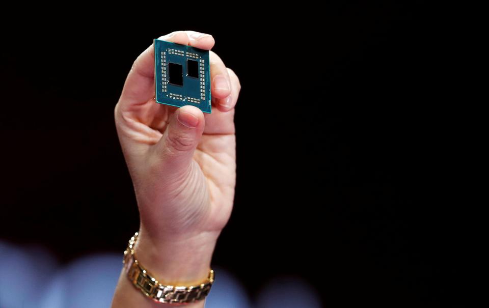  The AMD Ryzen chip is the first to use AMD's 7nm architecture