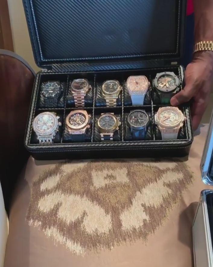  The boxer's watch collection is worth over £16million