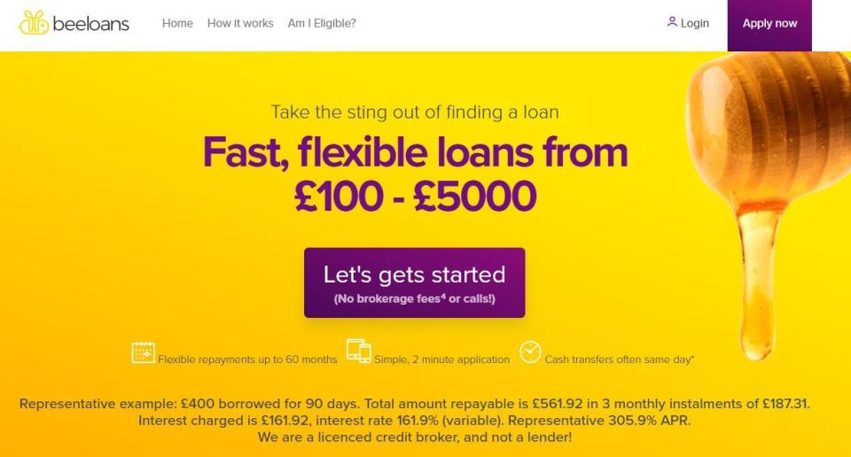  Bee Loans has been posing as individuals on Facebook to get people to take out its loans