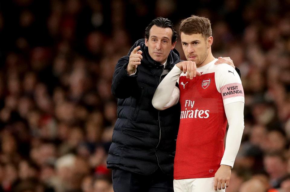  Ramsey has fallen down the pecking order under Unai Emery