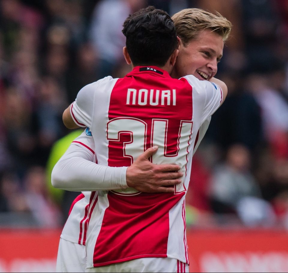  De Jong regularly visits Nouri's bedside to check on his friend