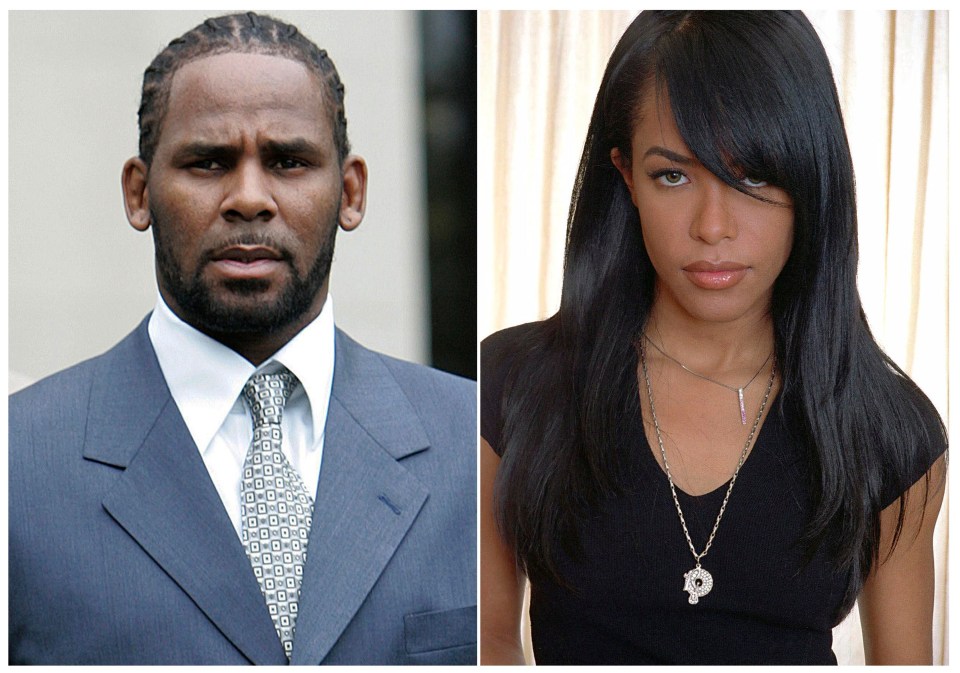 Aaliyah, right,  was tragically killed in a plane crash when she was just 22. She allegedly married R Kelly, left, when she was just 15