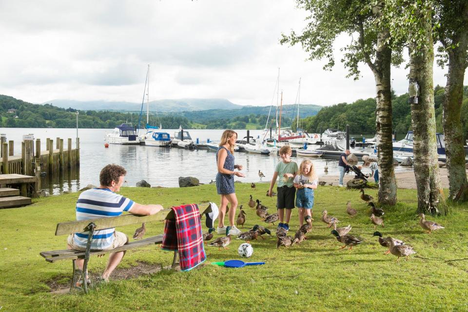  Happy campers enjoy a staycation in the Lake District at White Cross Bay