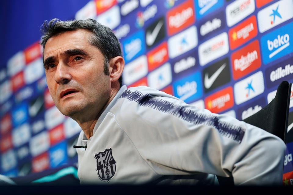  Valverde said he would consider his attacking options following the departure of Munir El Haddadi