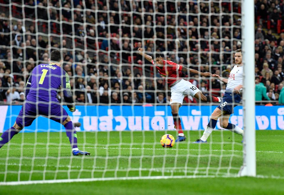  Marcus Rashford has now scored in three games in a row for the first time in his United career