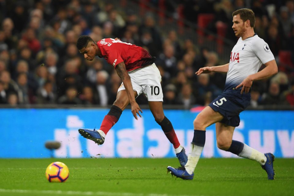  Marcus Rashford scored the only goal of the game as United beat Tottenham to make it six from six for their caretaker boss