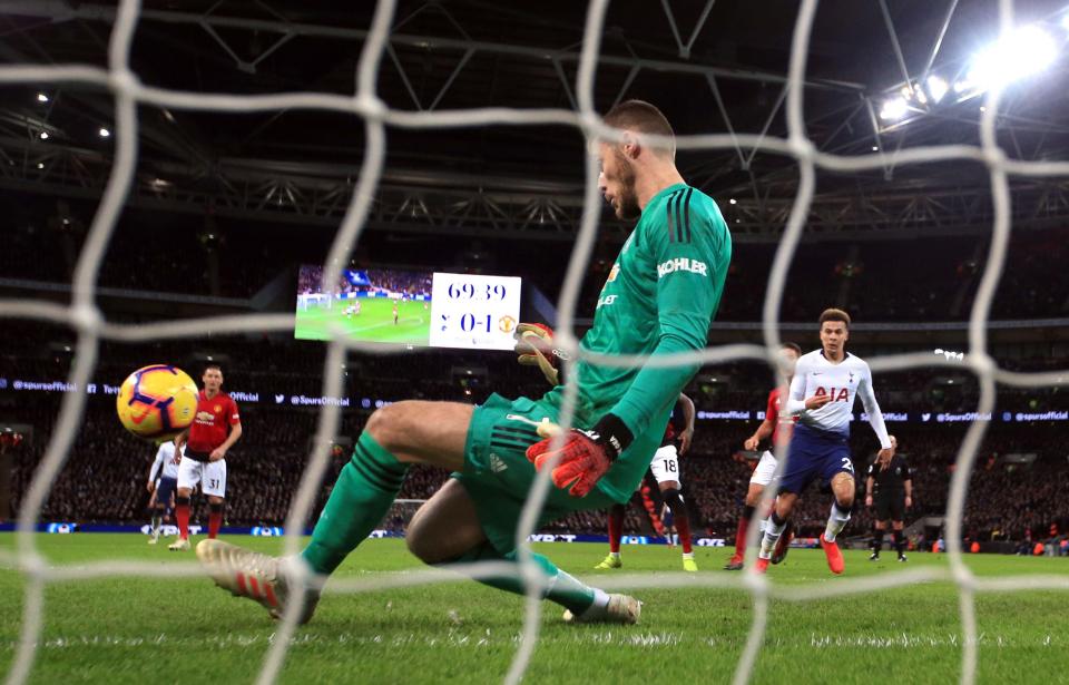  Man United were indebted to David De Gea's incredible performance