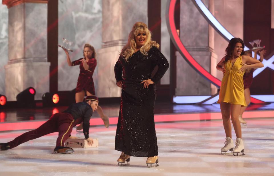  Gemma only had to perform in the group dance as she had skated her first routine the previous week