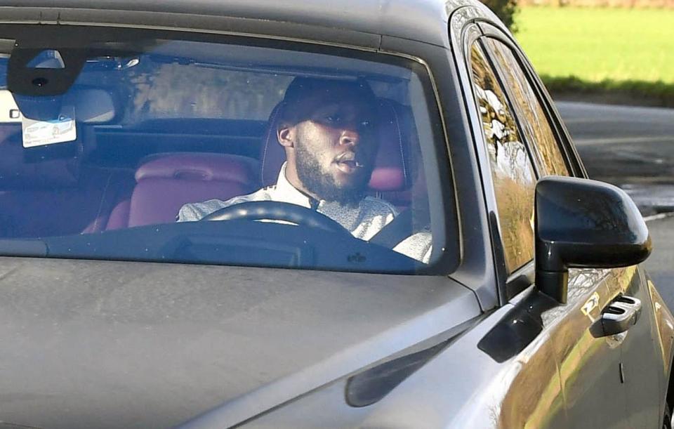  Romelu Lukaku was also seen driving to training earlier this morning