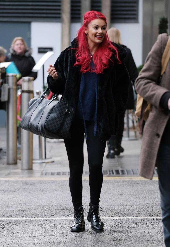  Strictly pro Dianne Buswell beamed as she arrived to rehearsals