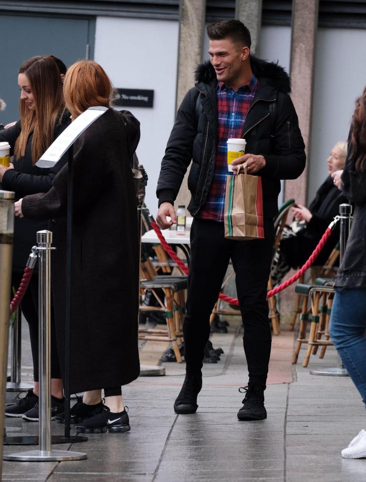  Stacey's dance partner Aljaz Skorjanec accompanied her to rehearsals