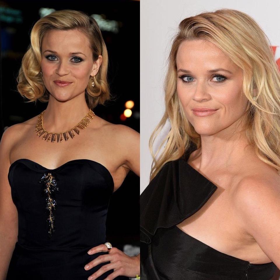  Reese Witherspoon was among the first of the celebs to take part in the challenge, with fans claiming she hasn't aged a day