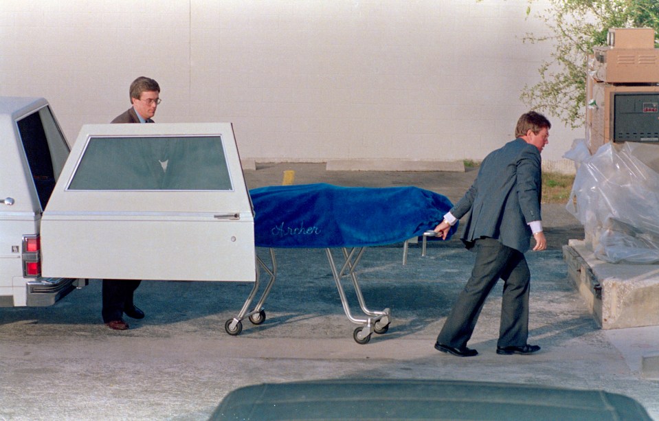 The body of Bundy is taken to the Alachua County Medical Examiner’s office following his execution