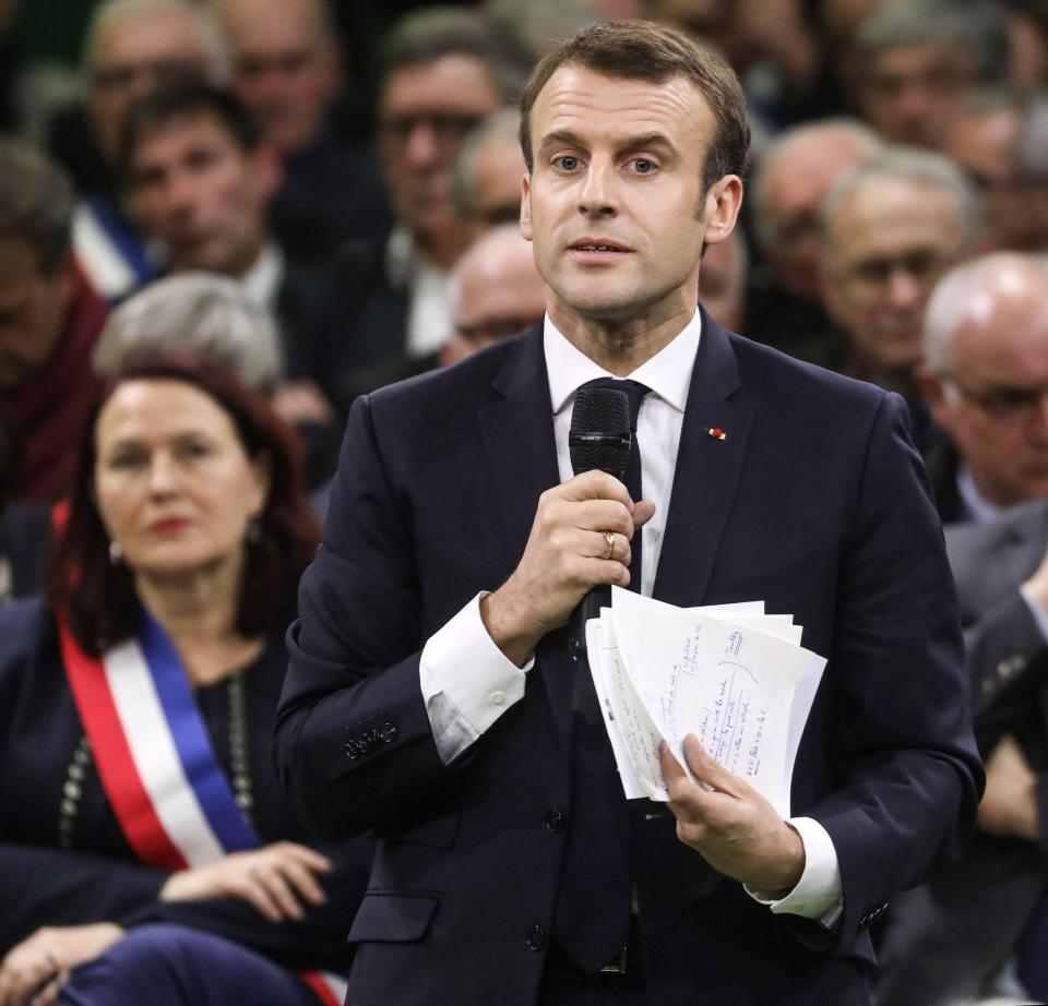  French President Emmanuel Macron has predicted Britain will have to delay Brexit as he declared the EU would not budge on the existing agreement