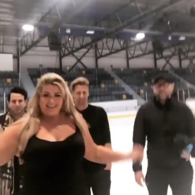  The Towie favourite has been back training on the ice and has not let the incident demotivate her