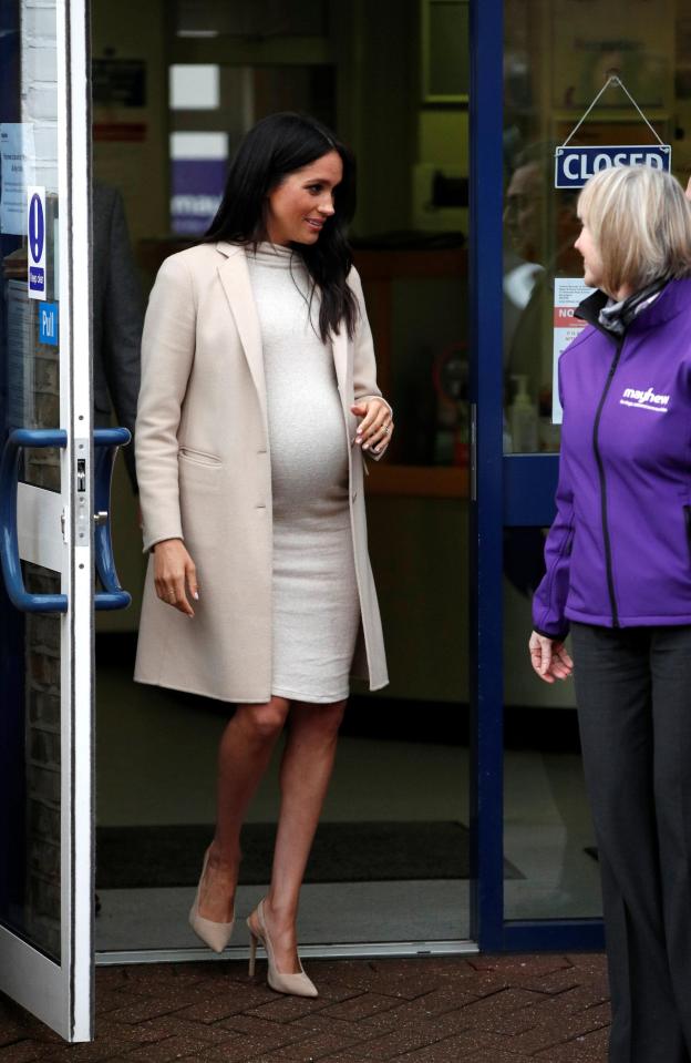  It was a relatively short visit for Meghan Markle, who headed off after about half an hour