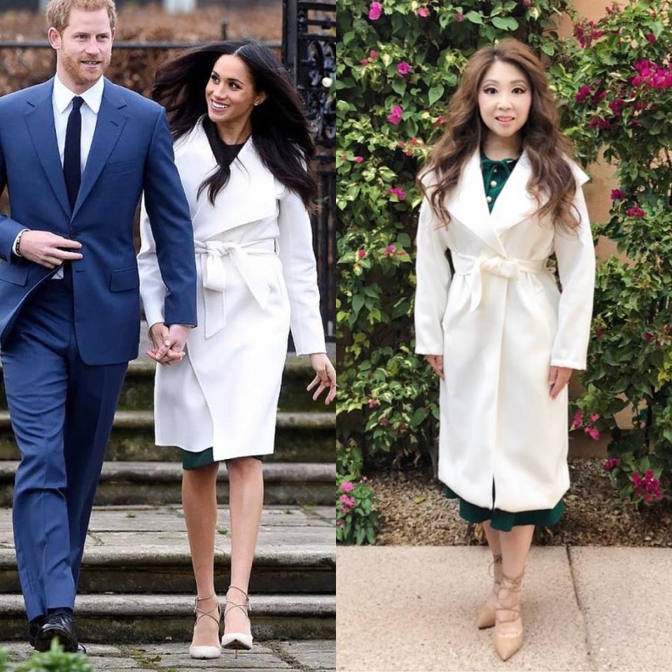  And Meghan's engagement outfit also made Janelle's blog and Instagram