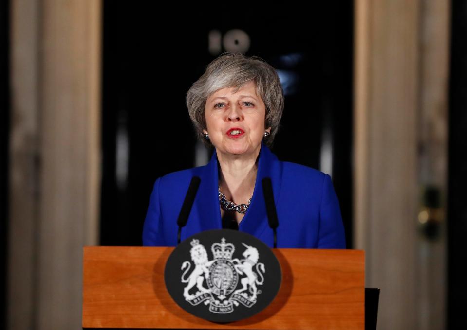  In a live address to the nation from Downing Street, the PM urged party leaders and MPs to put self-interest aside, and 'come together in the national interest and deliver on the referendum'