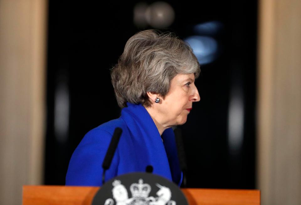  Theresa May has been forced to cancel a trip abroad