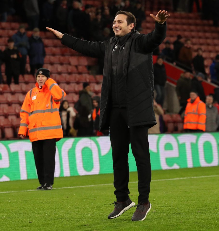  Frank Lampard made a joke at Marcelo Bielsa's expense after Derby's FA Cup win at Southampton