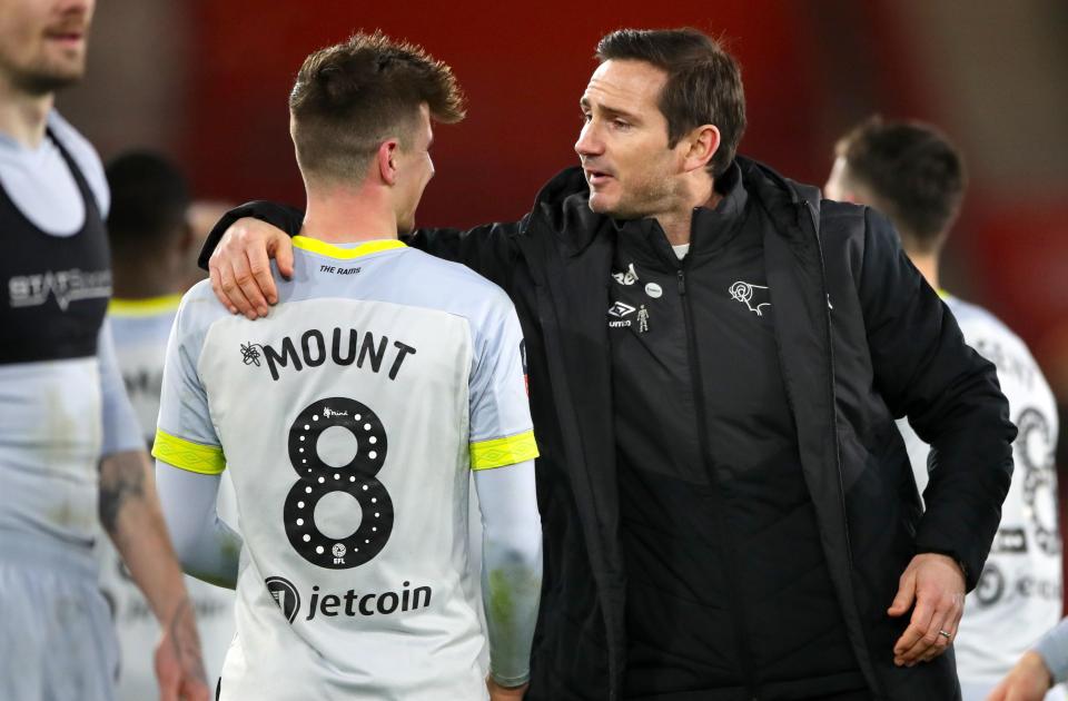  Frank Lampard celebrates the FA Cup win at Southampton, but could not resist a cheeky dig at Marcelo Bielsa