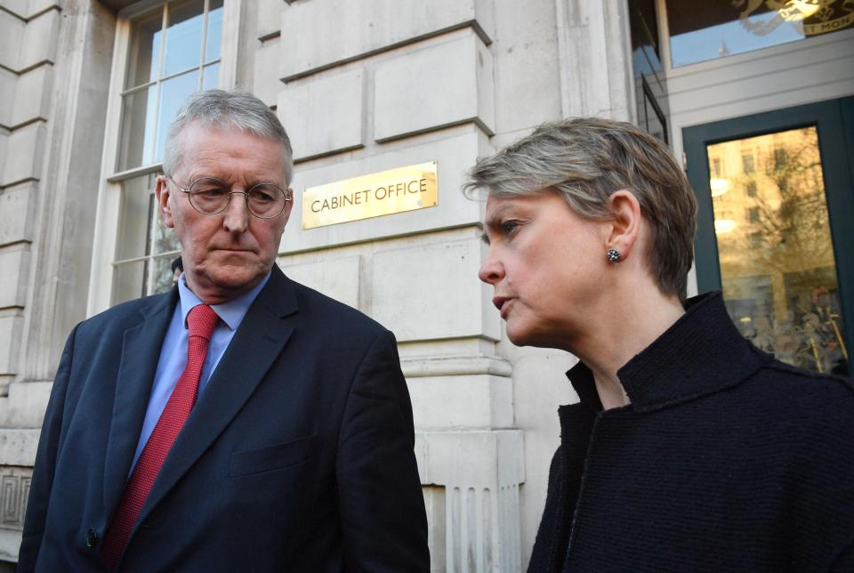  Hilary Benn and Yvette Cooper are tabling a new bill to block No Deal