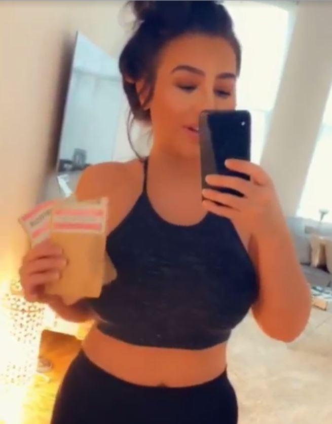  Lauren shared a video with her fans that revealed she had lost 12lbs in three weeks