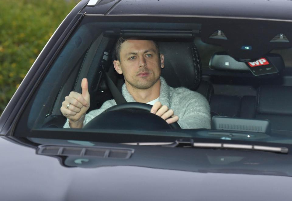  Nemanja Matic rolled into training today, just days after announcing the birth of his baby