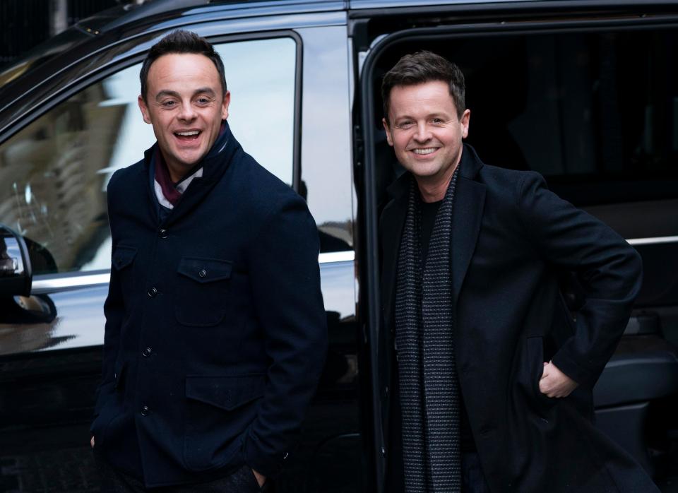  Ant and Dec arrived together at the London Palladium today