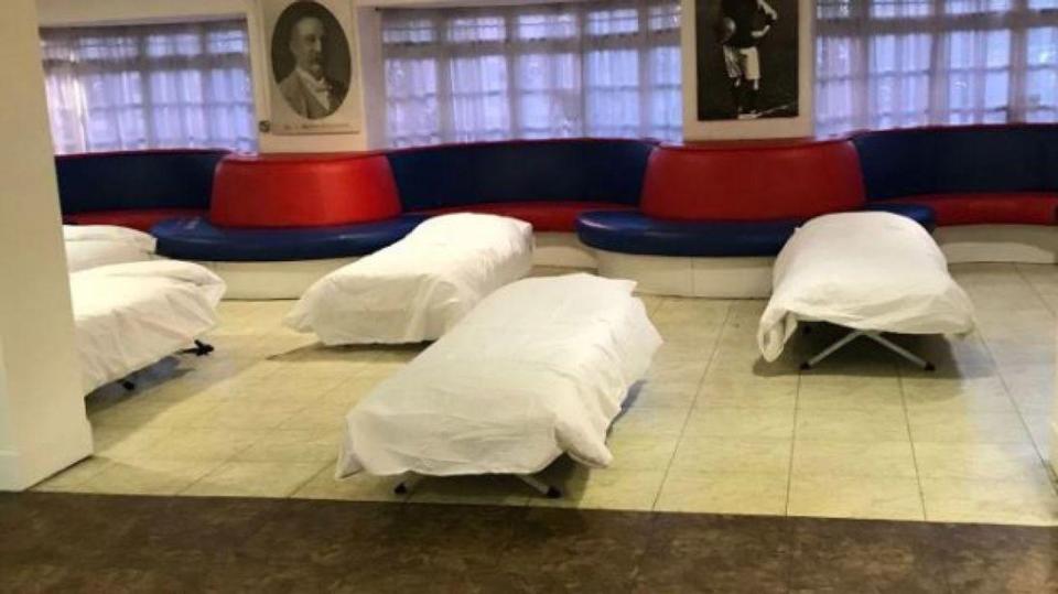  Rough sleepers will be given a bed for the night in the warmth of the ground