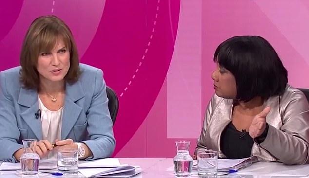  Fiona Bruce and Diane Abbott MP on BBC's Question Time