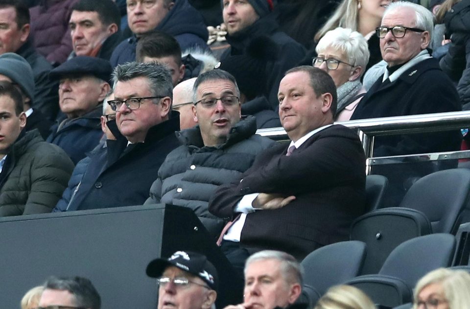  Newcastle owner Mike Ashley was making his first appearance at St. James' Park since November 10