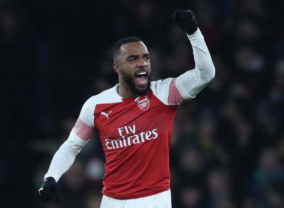  Lacazette led from the front as Arsenal pressed hard