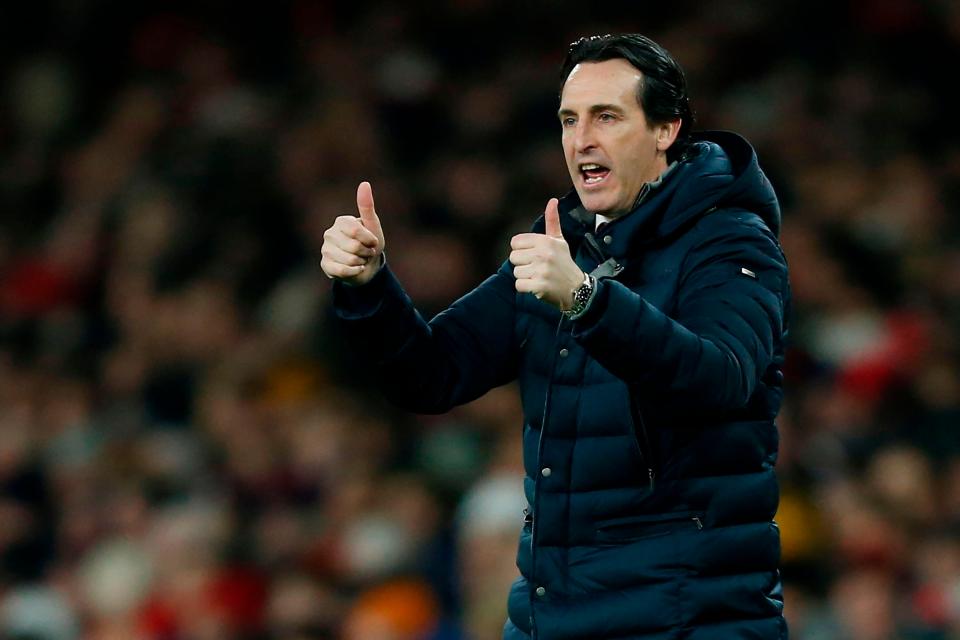  Unai Emery was delighted with his teams performance