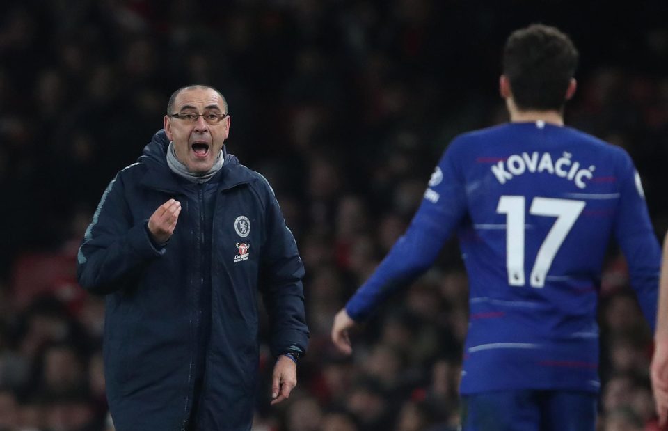  Maurizio Sarri cut a frustrated figure on the sideline