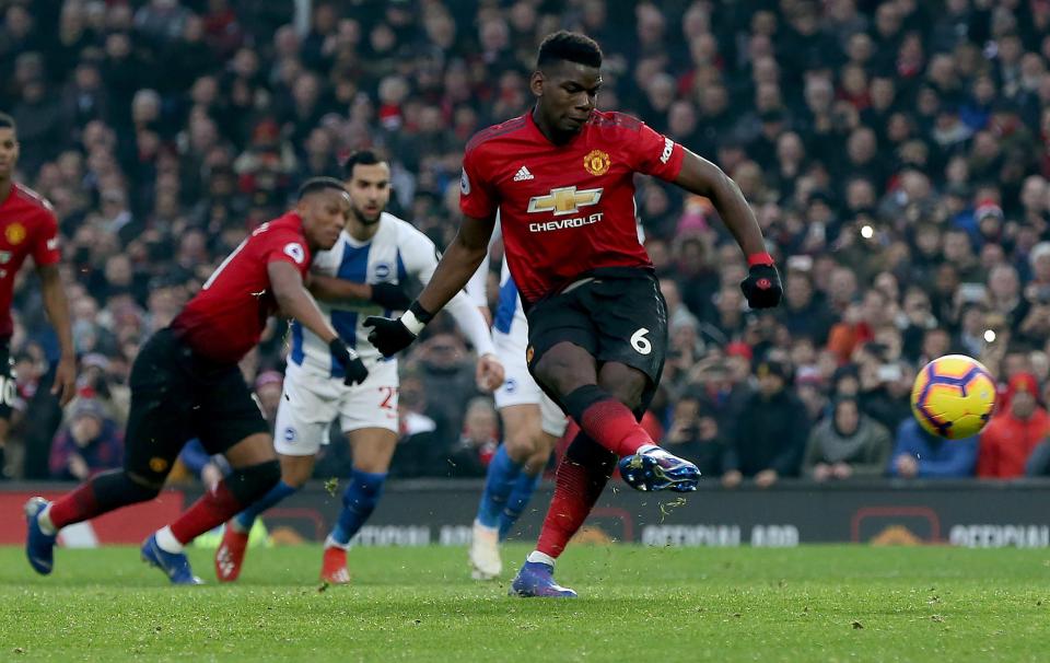  Pogba has been in great form recently scoring five goals in his last five games