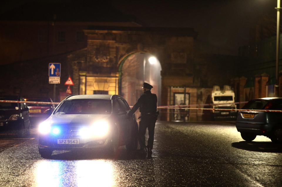  Police sealed off the area and evacuated pubs and homes