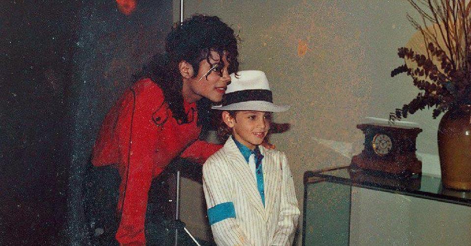  Young Wade Robson with Michael Jackson after winning a dance competition