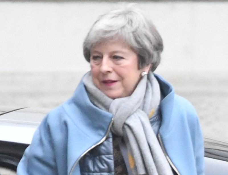  Theresa May returned to London this morning